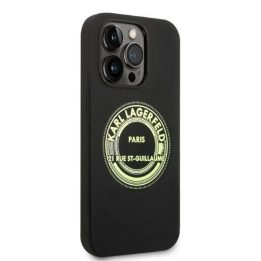 Karl Lagerfeld“ silikoninis RSG dėklas iPhone 14 Pro“ – juodas