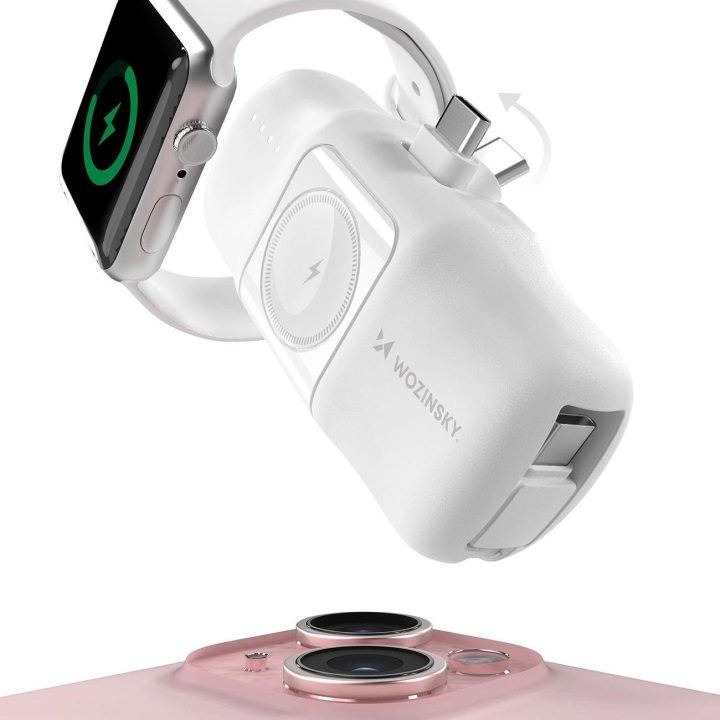 “ WF16 C kabeliu ir įkrovikliu Apple Watch“ – baltas
