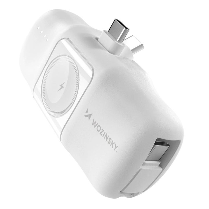 “ WF16 C kabeliu ir įkrovikliu Apple Watch“ – baltas