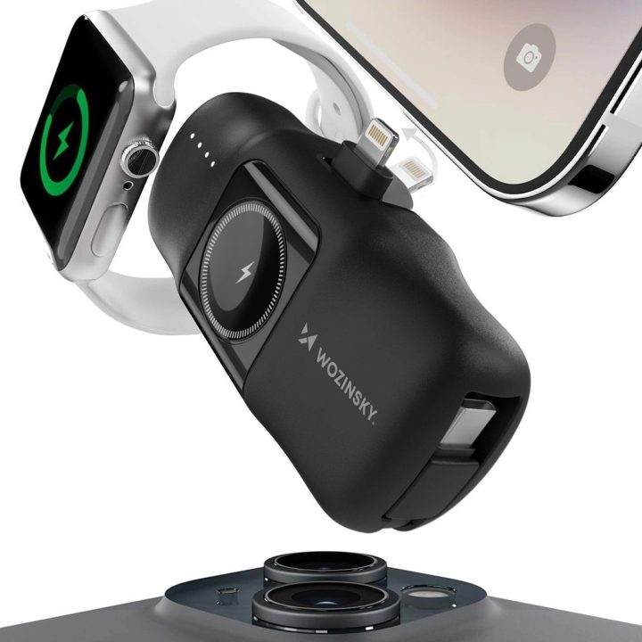 WF16 C kabeliu ir Apple Watch“ įkrovikliu – juodas