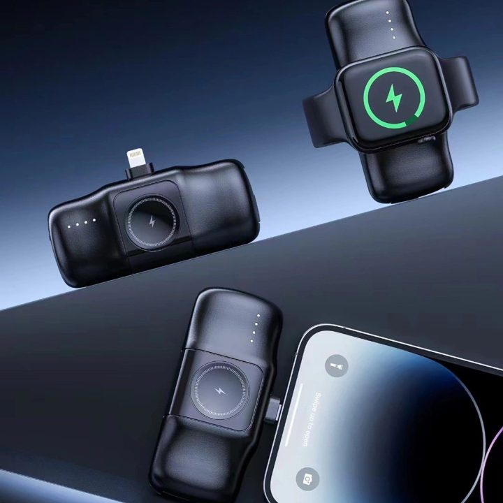 WF16 C kabeliu ir Apple Watch“ įkrovikliu – juodas
