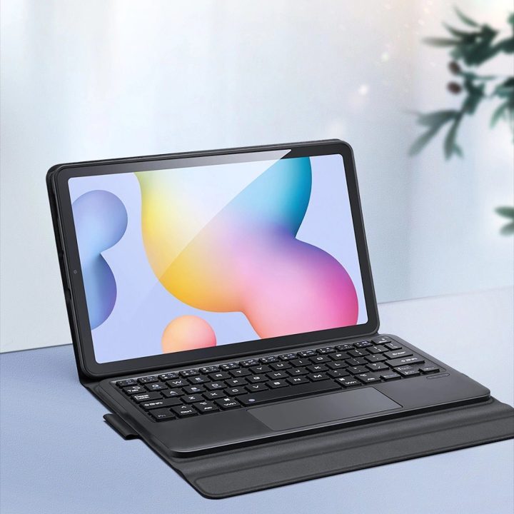 Bluetooth“ klaviatūros dėklas (TK Series“) skirtas Samsung Tab S6 Lite“ – juodos spalvos
