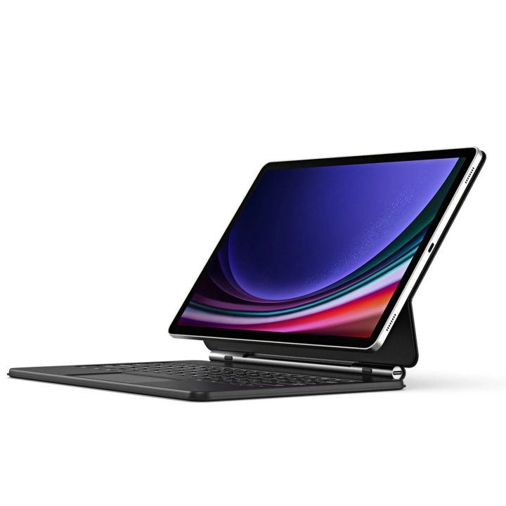 klaviatūros dėklas (MK serija) su klaviatūra su Bluetooth Samsung Galaxy Tab S9+ / S8+ / S7+ - juodas