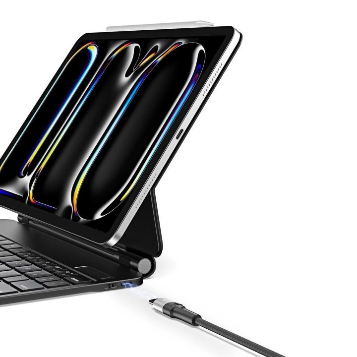 klaviatūros (MK serija) dėklas su Bluetooth“ klaviatūra iPad Pro 11“ 2024 m. - juodos spalvos