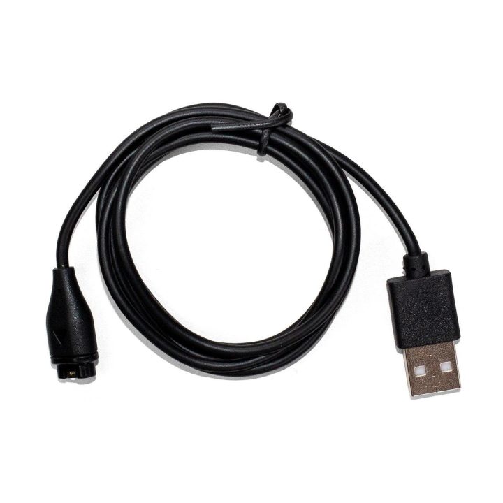 Garmin“ išmaniųjų laikrodžių magnetinis įkroviklis su USB-A – juodas