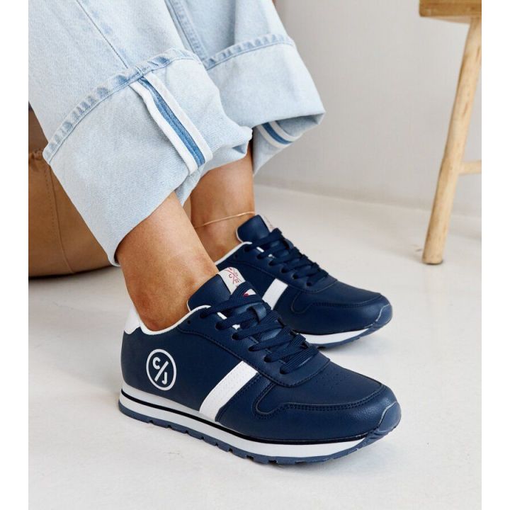 Jūrinės mėlynos spalvos moteriški kedai CROSS JEANS