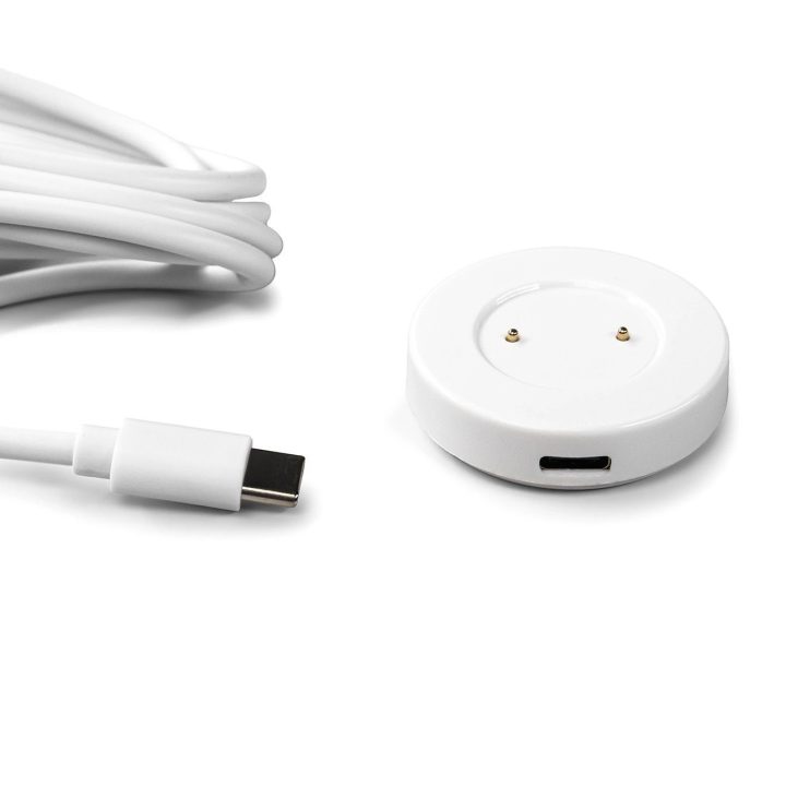 Huawei“ išmanusis laikrodis su magnetiniu indukciniu įkrovikliu – baltas