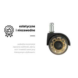 kėdės ratukai, 5 vnt. rinkinys