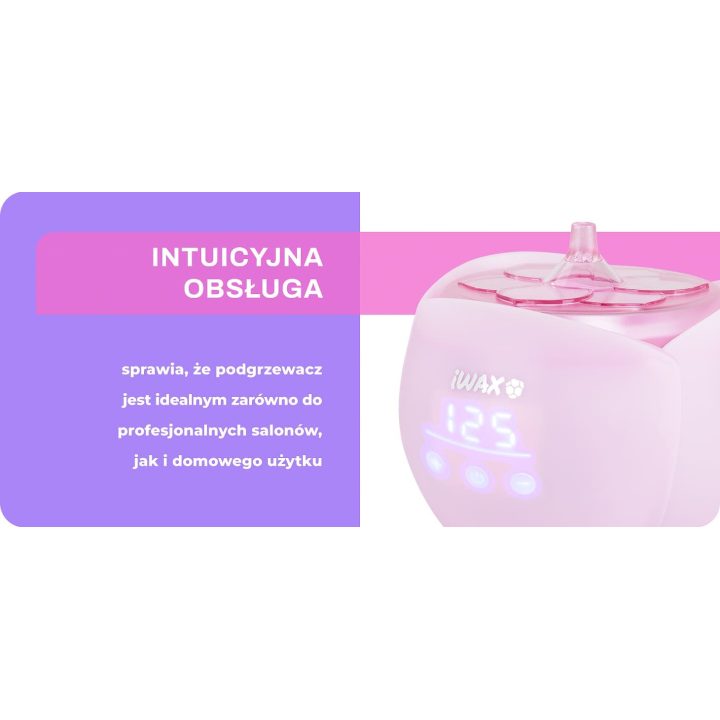 vaško šildytuvas iWax Flower“ 40 W 450 ml rožinis
