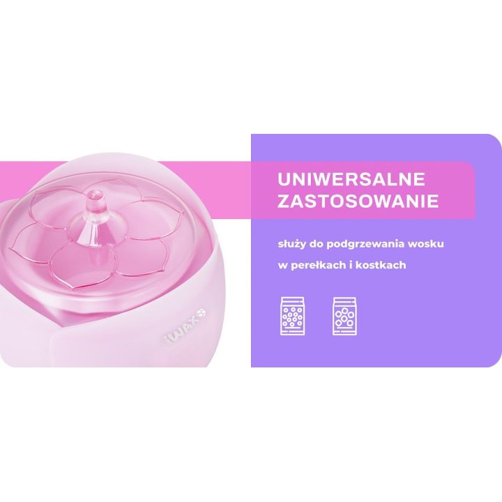 vaško šildytuvas iWax Flower“ 40 W 450 ml rožinis