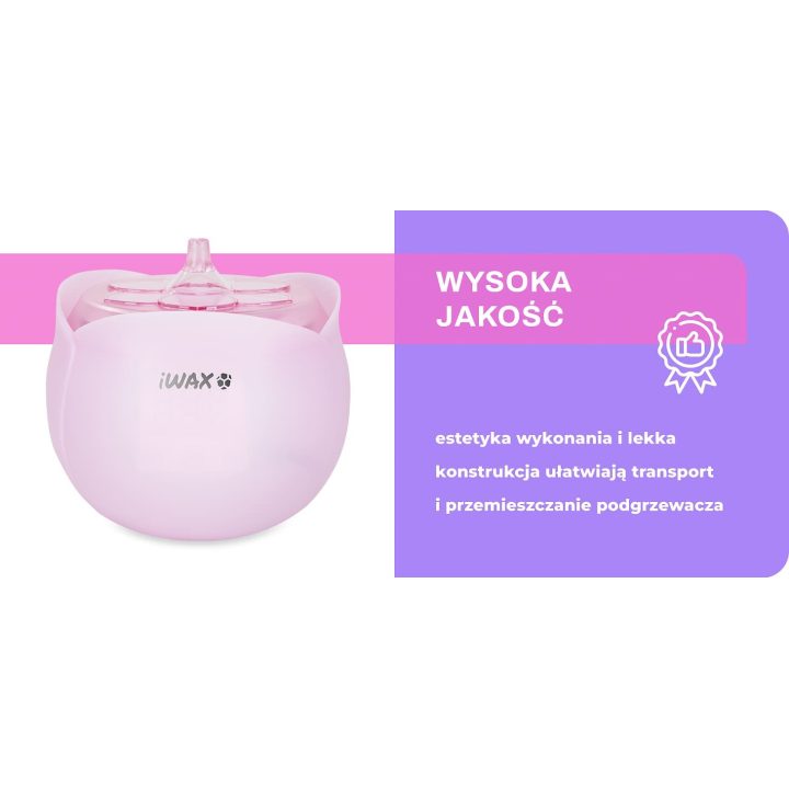 vaško šildytuvas iWax Flower“ 40 W 450 ml rožinis