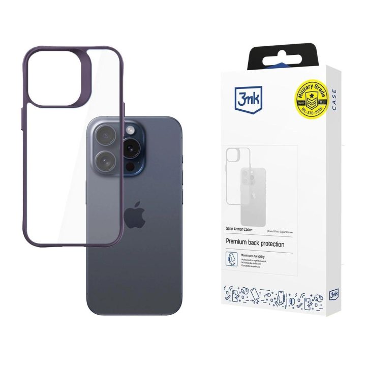 Telefono dėkliukas Apple iPhone 15 Pro Max“ – Permatomas