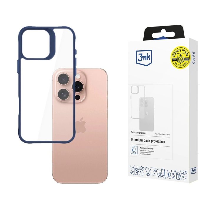 Telefono dėkliukas Apple iPhone 16 Pro - permatomas