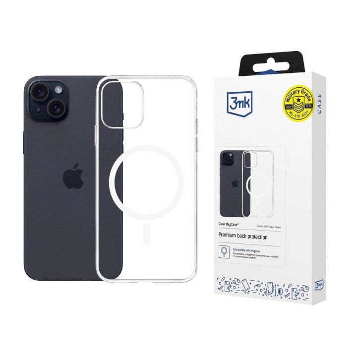 Telefono dėkliukas skirta Apple iPhone 15“ – skaidri