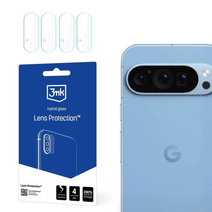 Hibridinis stiklas telefono kameros lęšiui skirtas Google Pixel 9 Pro