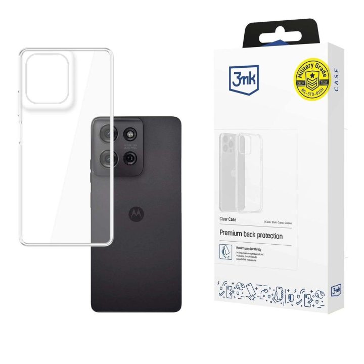 Skaidrus dėklas Motorola Moto G75“