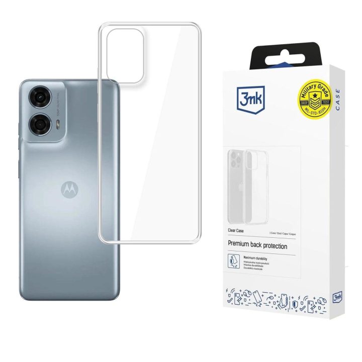 Telefono dėkliukas Motorola Moto E14 / G04 / G24 Power / G24 4G - permatomas