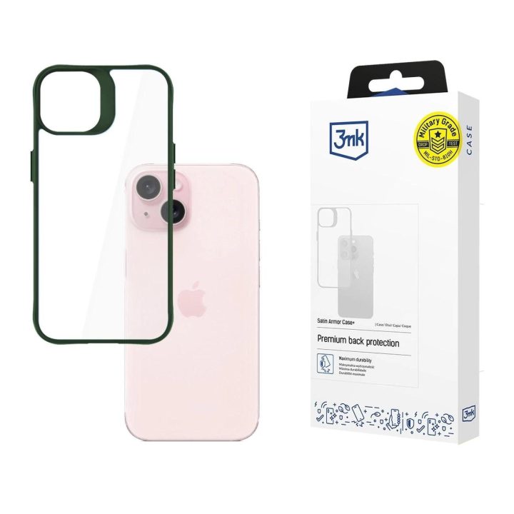 Telefono dėkliukas Apple iPhone 15 - skaidrus