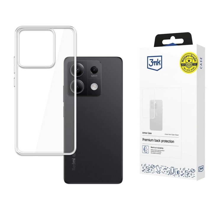 Telefono dėklas Xiaomi Redmi Note 13 5G telefonui - Skaidrus