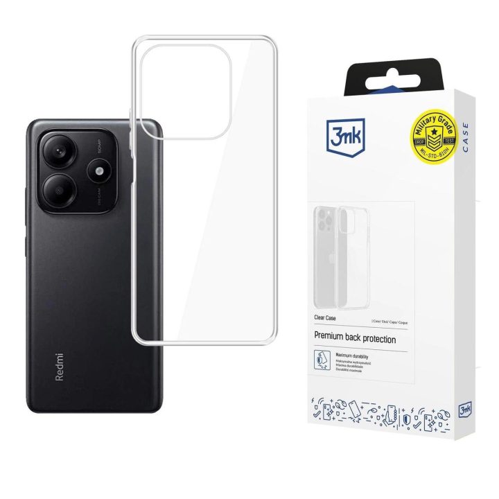 Dėklas skirtas Xiaomi Redmi Note 14 5G - skaidrus