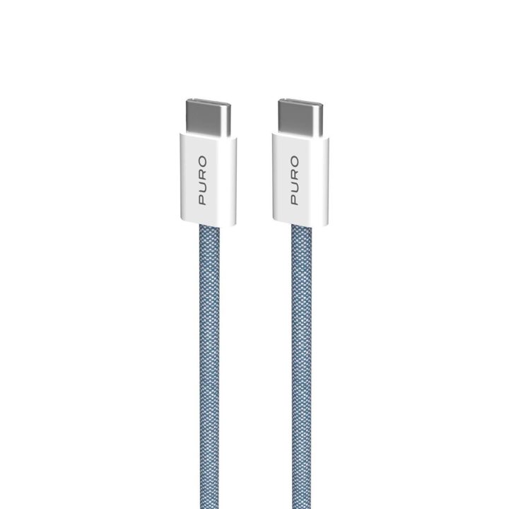 60 W USB C laidas, 1,5 m, mėlynas