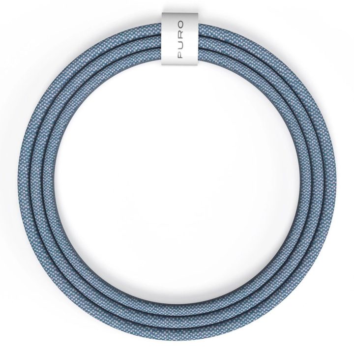 60 W USB C laidas, 1,5 m, mėlynas