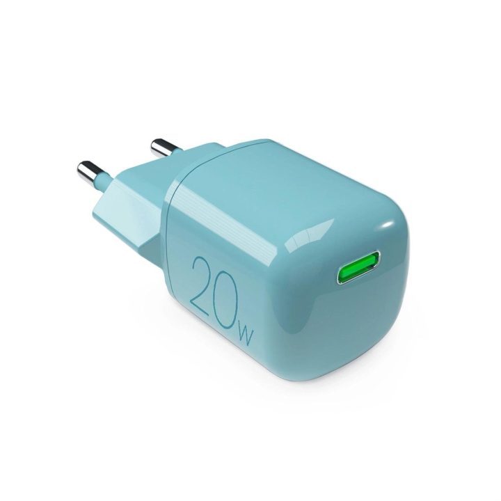 20W GaN USB-C sieninis įkroviklis – Žalias