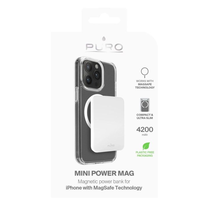 4200mAh Power Bank su MagSafe USB-C - balta