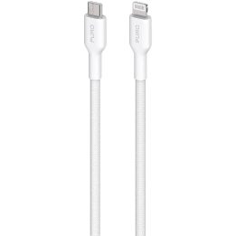 USB-C – Lightning kabelis su MFI 1,2 m – baltas