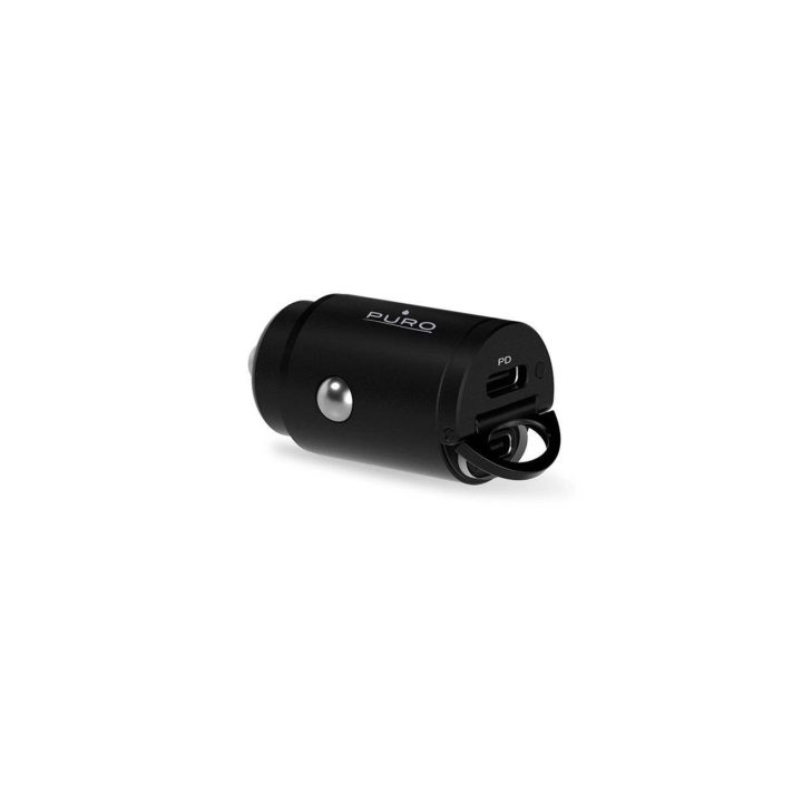 30 W galios 2 x USB-C automobilio įkroviklis – juodas