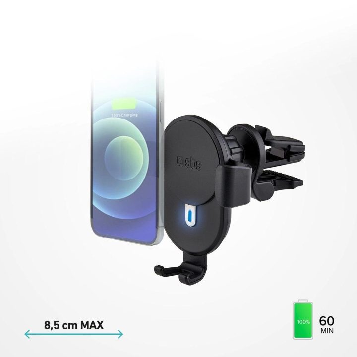 Išmanusis telefono laikiklis su indukciniu įkrovikliu SBS 10 W – juodas