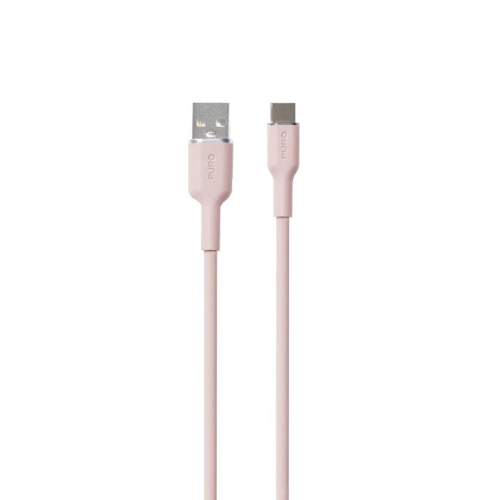USB C Kabelis 1,5m - Rožinis