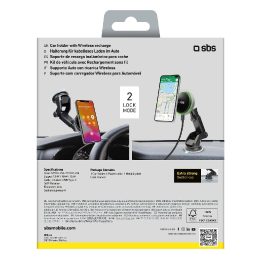 5W teleskopinis išmaniųjų telefonų laikiklis su belaidžiu įkrovikliu, suderinamu su MagSafe“ automobilio prietaisų skydeliui ar