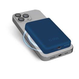 5000 mAh belaidis magnetinis maitinimo bankas Blue“