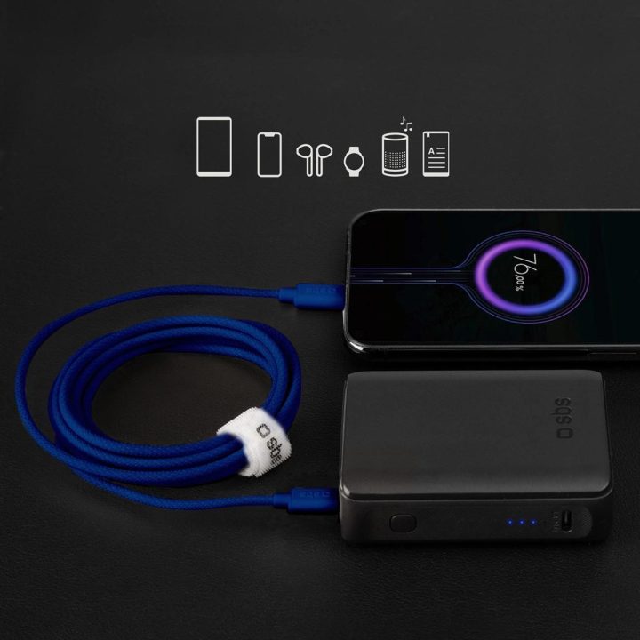 Audinio laidas su USB C 1,5 m 60 W Mėlynas
