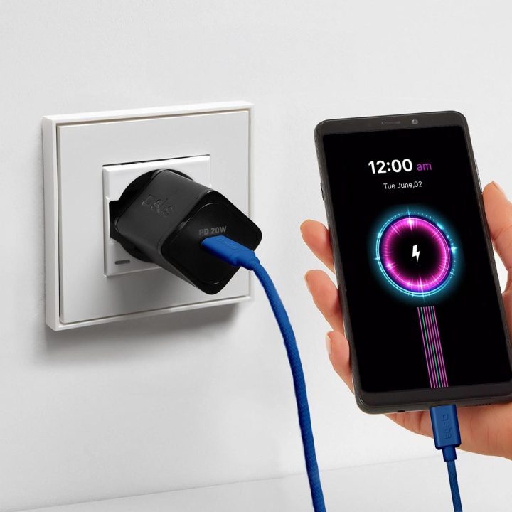 Audinio laidas su USB C 1,5 m 60 W Mėlynas