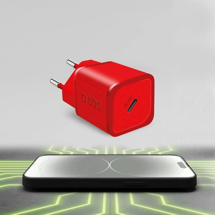 20W GaN akumuliatoriaus įkroviklis – Ypač greitas įkrovimas naudojant Power Delivery Red“