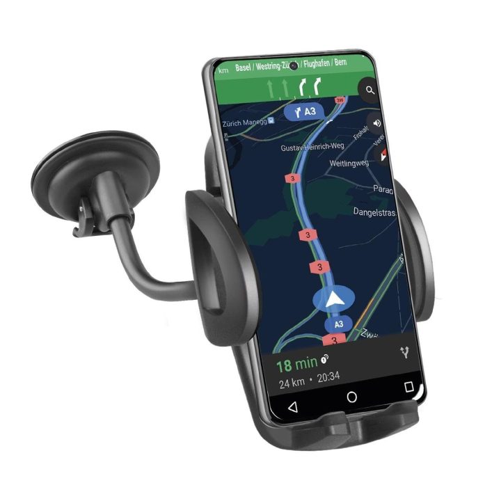 Universalus automobilinis laikiklis išmaniajam telefonui iki 6,8 Juodas