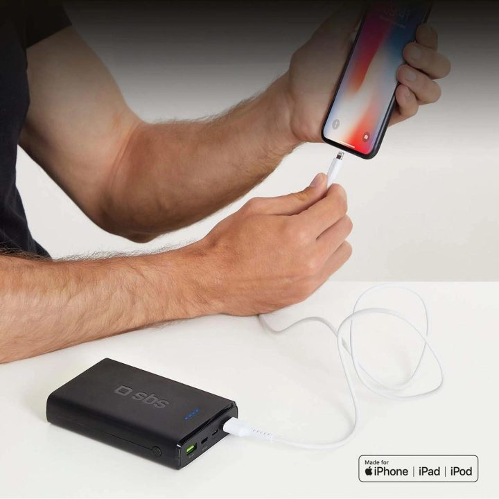USB - Lightning laidas duomenų perdavimui ir įkrovimui Baltas