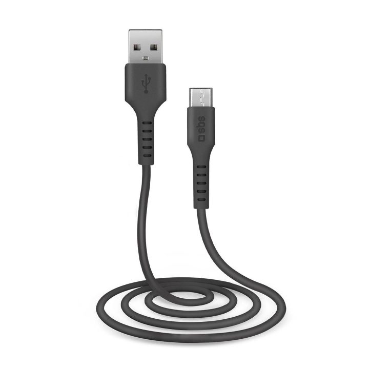 Duomenų kabelis USB 2.0 – Mikro USB, juodas