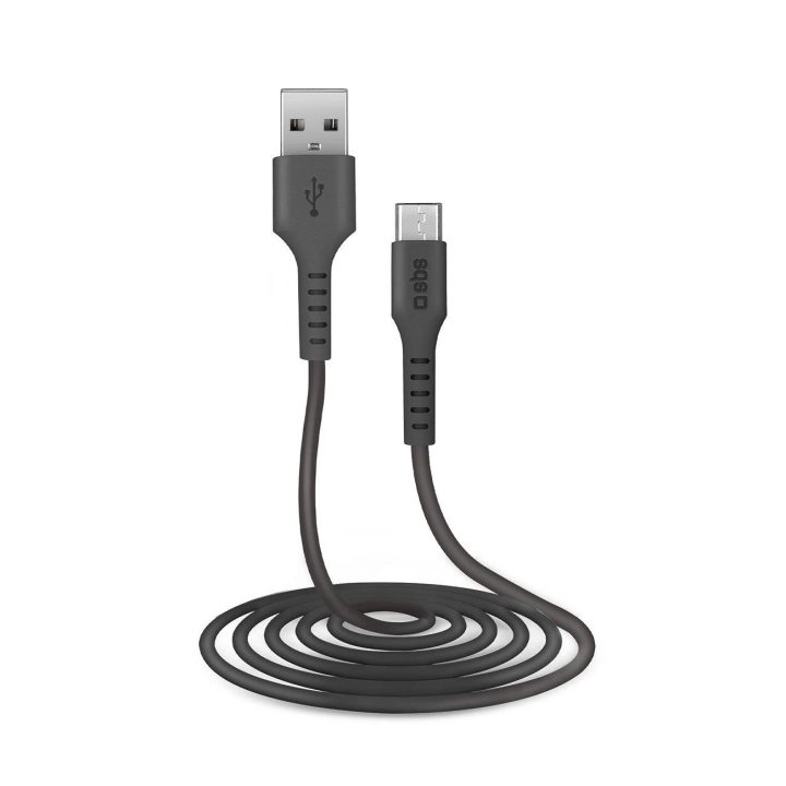 Įkrovimo laidas su USB 2.0 bei Micro-USB išėjimais Juodas