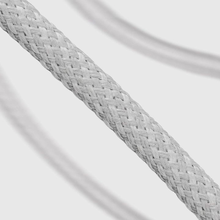 Tekstilinis laidas su USB C 1,5 m 60 W pilka