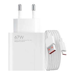 tinklo įkroviklis 67W 6,2A USB C laidu - balta