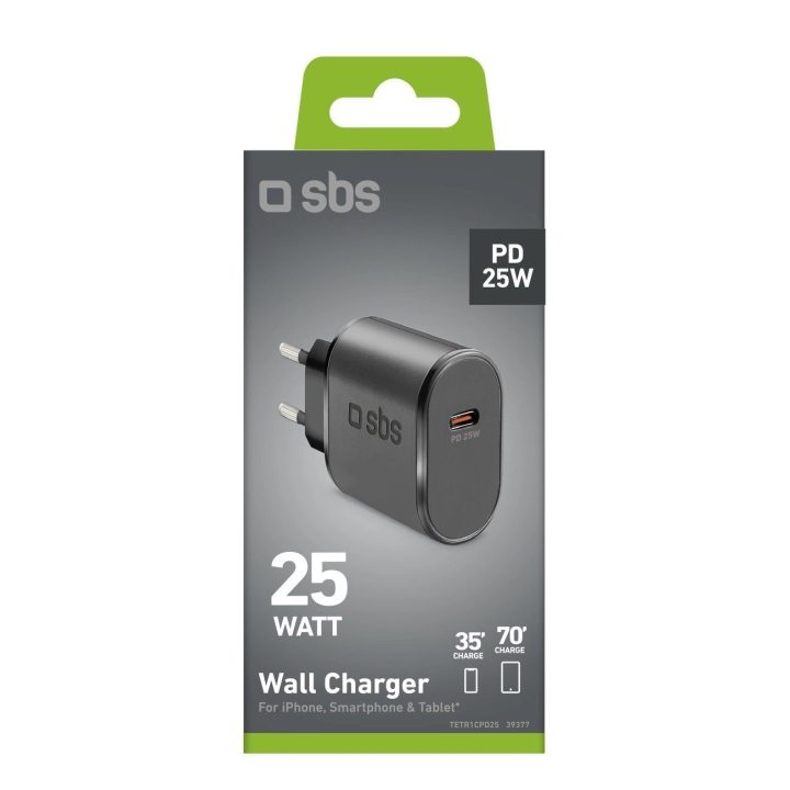 25 W Power Delivery“ įkroviklis, juodas