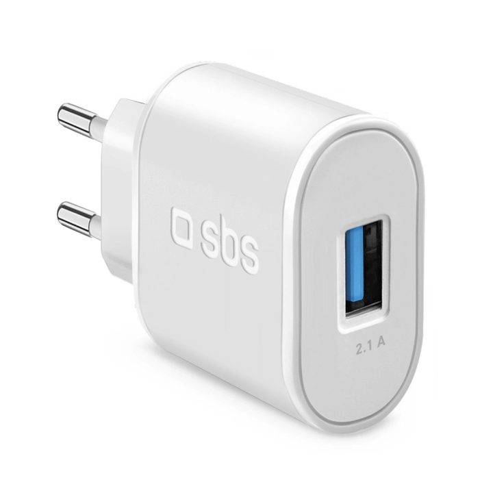 10 Wattų USB kelioninis įkroviklis Baltas