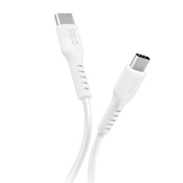 USB C 1 metro duomenų ir įkrovimo kabelis Baltas