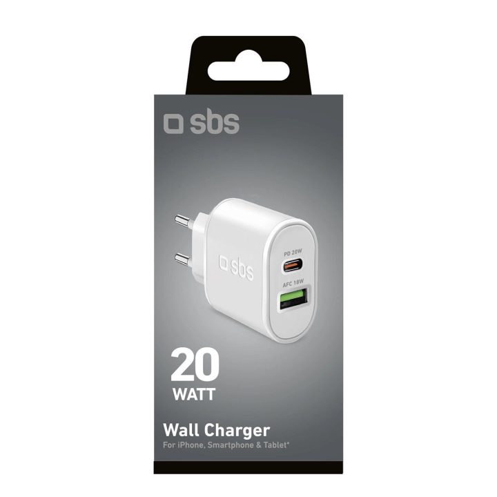 20 W pakrovėjas su USB C ir Power Delivery“ — baltas