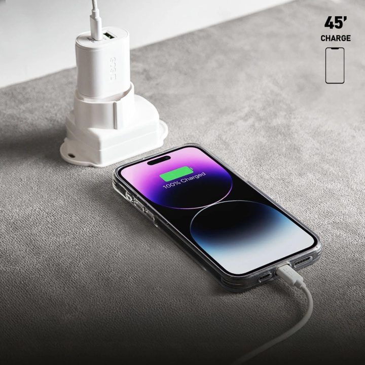 20 W pakrovėjas su USB C ir Power Delivery“ — baltas