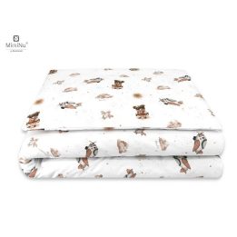 KIECZMERSKI 2 dalių patalynės komplektas 135x100 cm MIMINU DESIGN Meškiukai smėlio spalvos 100 % medvilnė