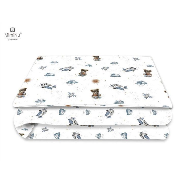 KIECZMERSKI Patalynės komplektas 2-jų dalių 135x100 cm MIMINU DESIGN Lokiai mėlyna medvilnė 100 %